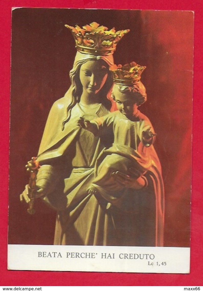 CARTOLINA VG ITALIA - Vergine Maria Con Bambino Gesù - Madonna - Ed. Extra Commerciale - 10 X 15 - 1975 TOLMEZZO - Virgen Mary & Madonnas