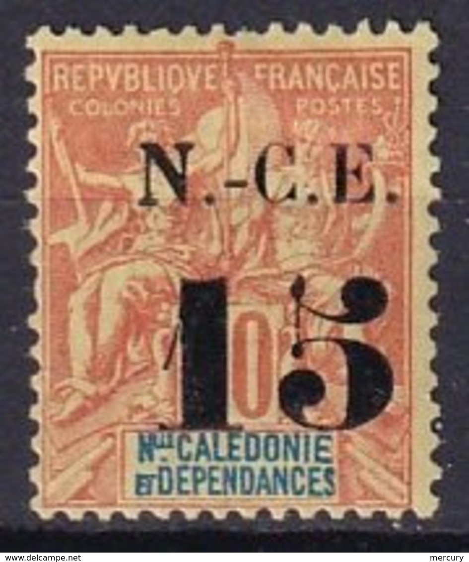 NCE - 15 C. Sur 40 C. Rouge-orange Neuf Signé Belleville TTB - Unused Stamps