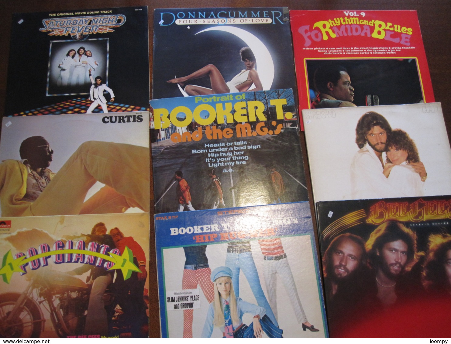 33T(23x) Pop Anglaise Donna Summer James Brown BoneyM Tom Jones Beegees Curtis - Disco, Pop
