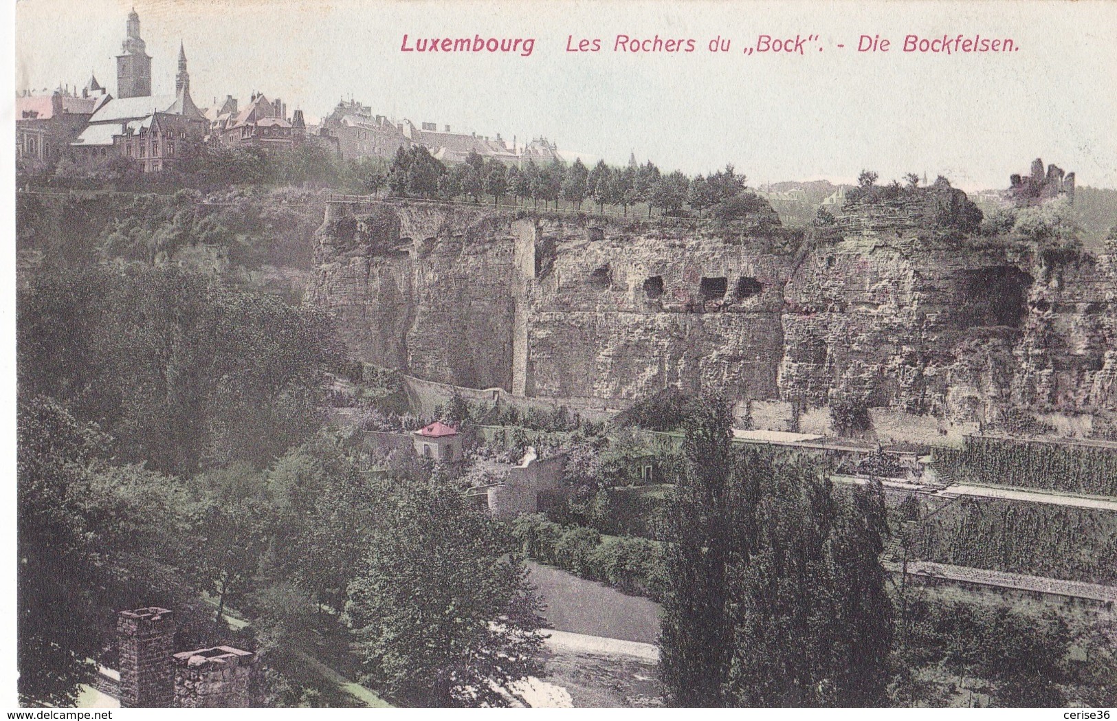 Luxembourg Les Rochers Du " Bock" - Luxemburg - Stad