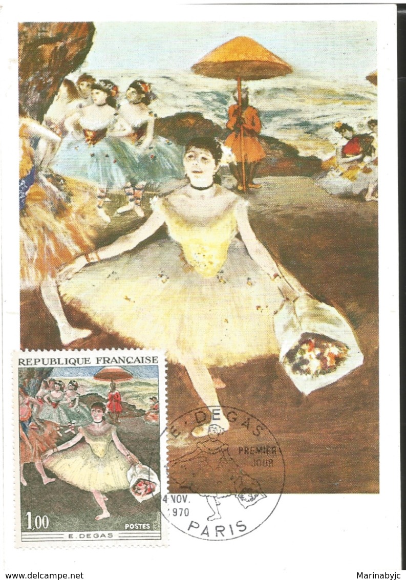 J) 1970 FRANCE, DANCER IN EL SALUDANTE RAMO, PAINTING, POSTCARD - Other & Unclassified