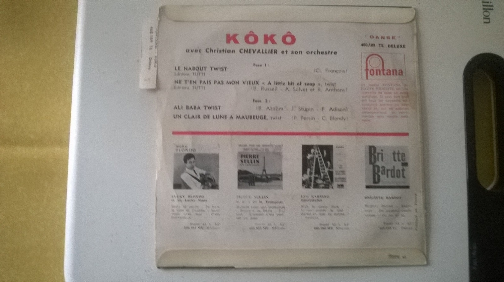 "KÖKÖ "(Alias CLAUDE FRANCOIS Son Premier Disque 1962 ) LE NABOUT TWIST- DELUXE 460.109 T - Other - French Music