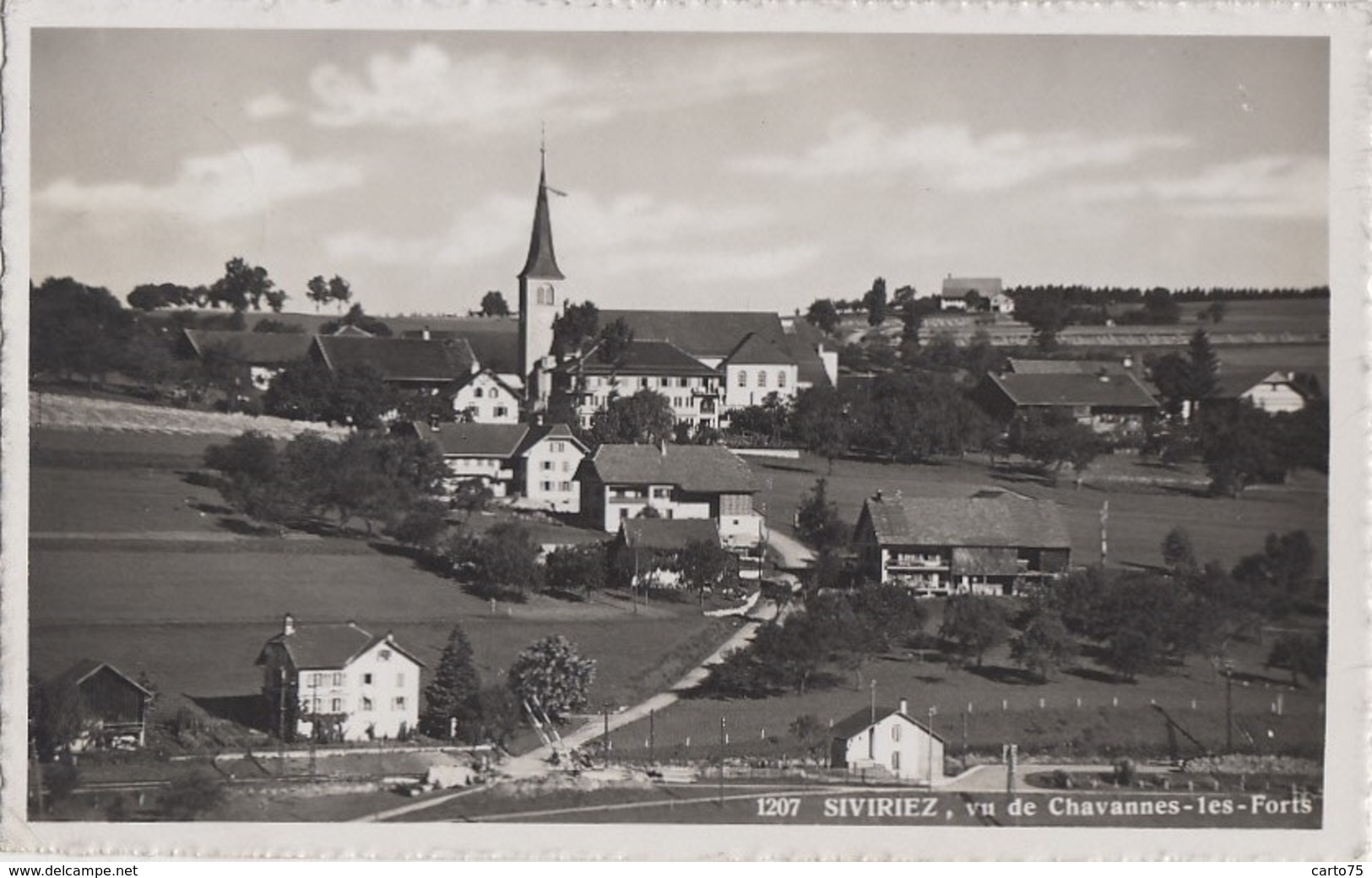 Suisse - Siviriez - Village Vu De Chavannes-les-forts - Postmarked Siviriez 1947 - Siviriez