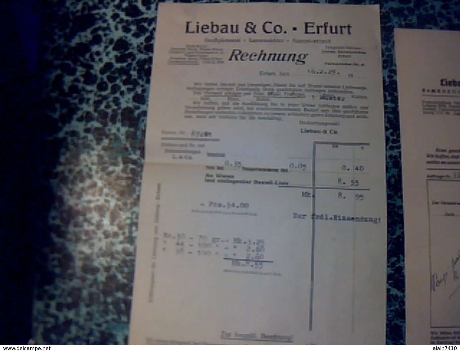 Facture L  De 1939  PAYS BAS ELEBAU & CO   BLUMENSTADT X 2 DIFFÉRENTES - Netherlands