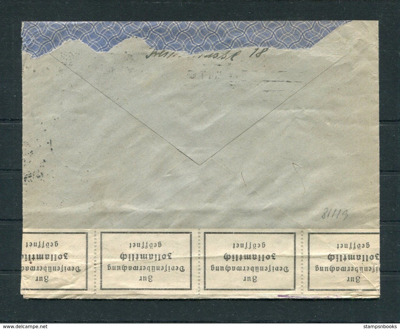 1939 Germany Berlin Charlottenburg - Denmark Censor Cover - Covers & Documents