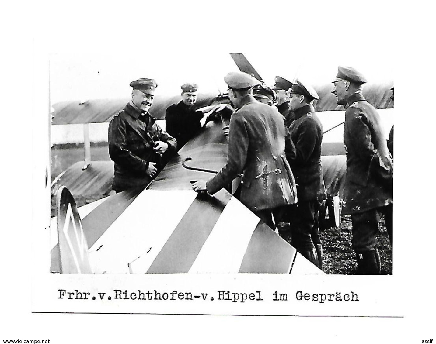 Manfred Von Richthofen Et HANS JOACHIM V. HIPPEL JASTA Jagdstaffel 5 AUTOGRAPHE ORIGINAL AUTOGRAPH AVIATION WW1 - Luftfahrt