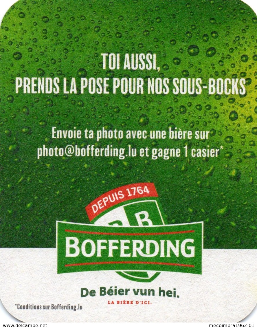 MEC.62 * SOUS BOCK DE BIÈRE BOFFERDING * CHAPLIN * EHLERRANGE - Portavasos