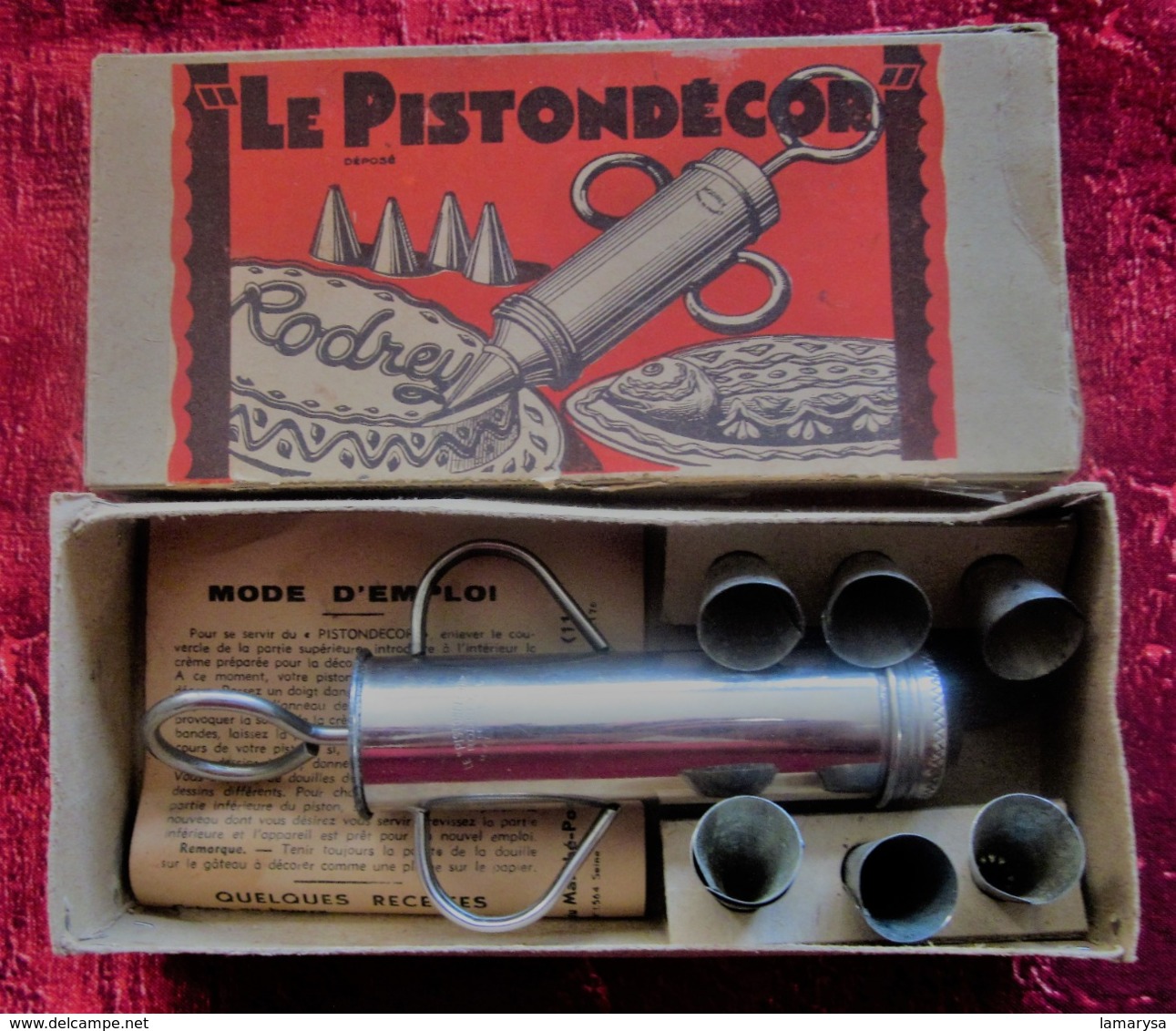 LE PISTONDECOR PISTON POUR LA DÉCORATION DES GÂTEAUX,POISSONS...DOUILLES INTERCHANGEABLES DONNANT DES DESSINS DIFFÉRENTS - Otros & Sin Clasificación