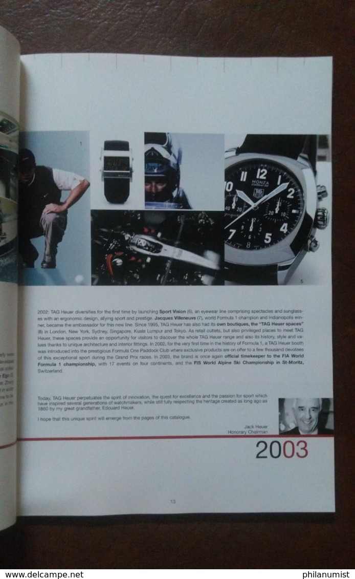 TAG HEUER WATCH CATALOGUE 2003 LOOK !! - Other & Unclassified