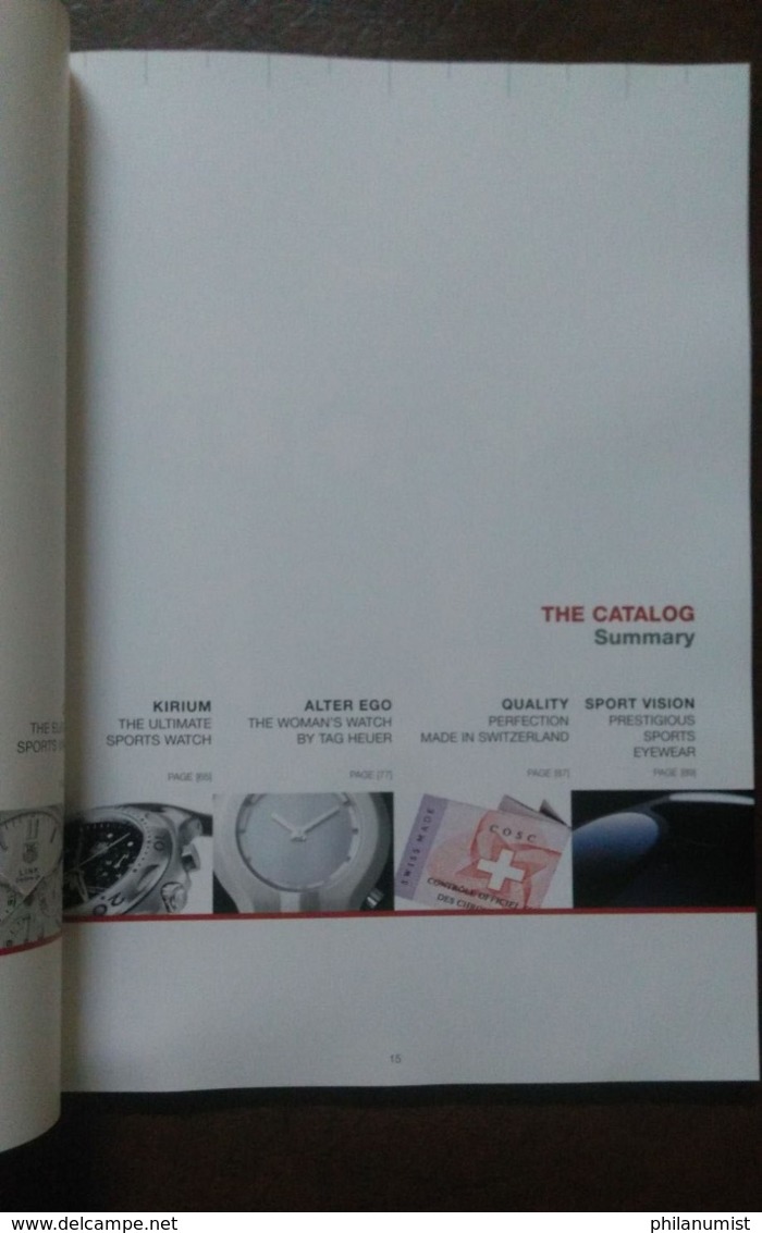 TAG HEUER WATCH CATALOGUE 2003 LOOK !! - Other & Unclassified