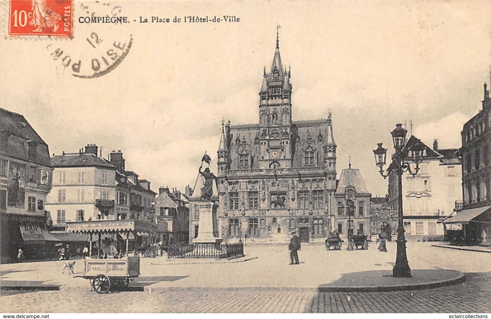 Thème  Métiers .    Marchand De Glace Ambulant .    60  Compiègne     (voir Scan) - Sonstige & Ohne Zuordnung