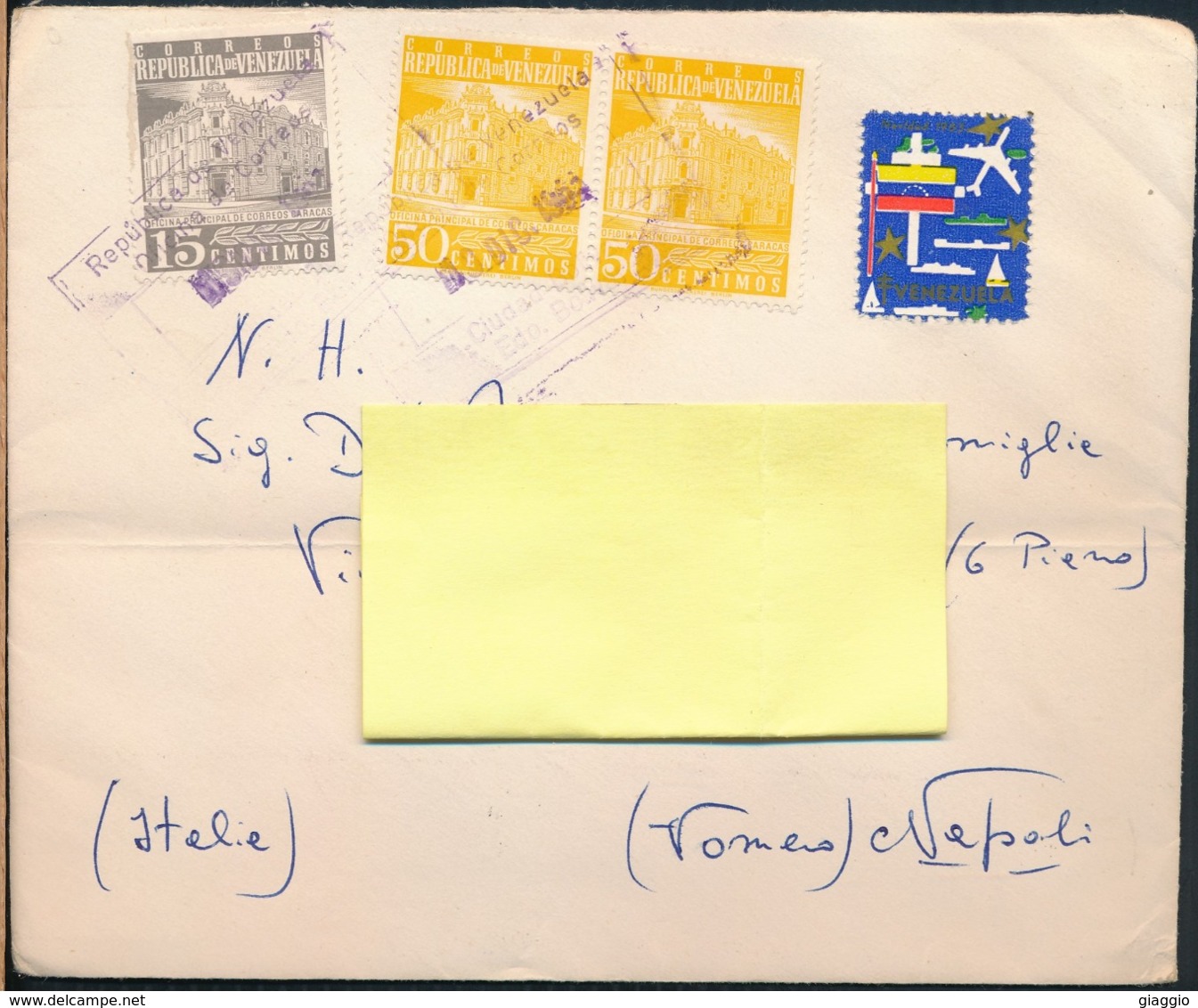 °°° POSTAL HISTORY VENEZUELA 1963 °°° - Venezuela