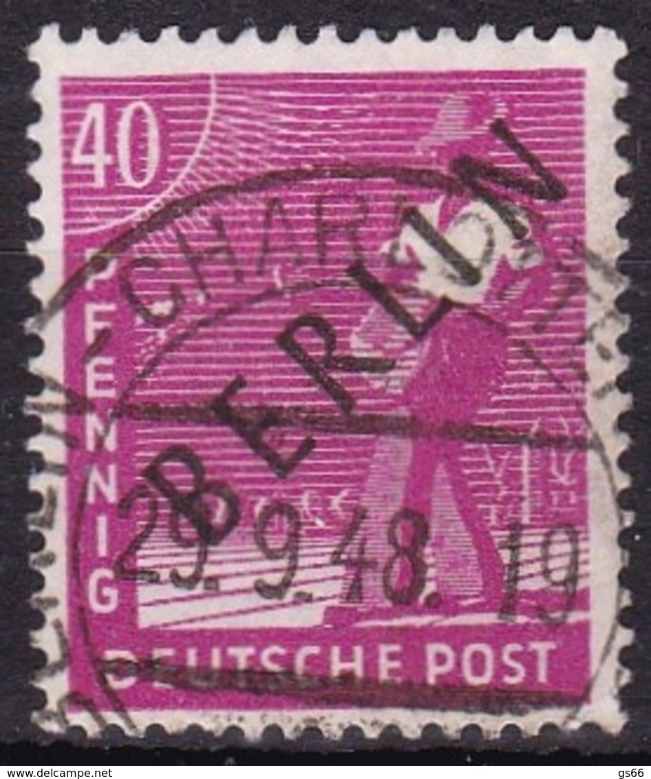 Berlin, 1948, 12, Used. Schwarzaufdruck, - Gebraucht