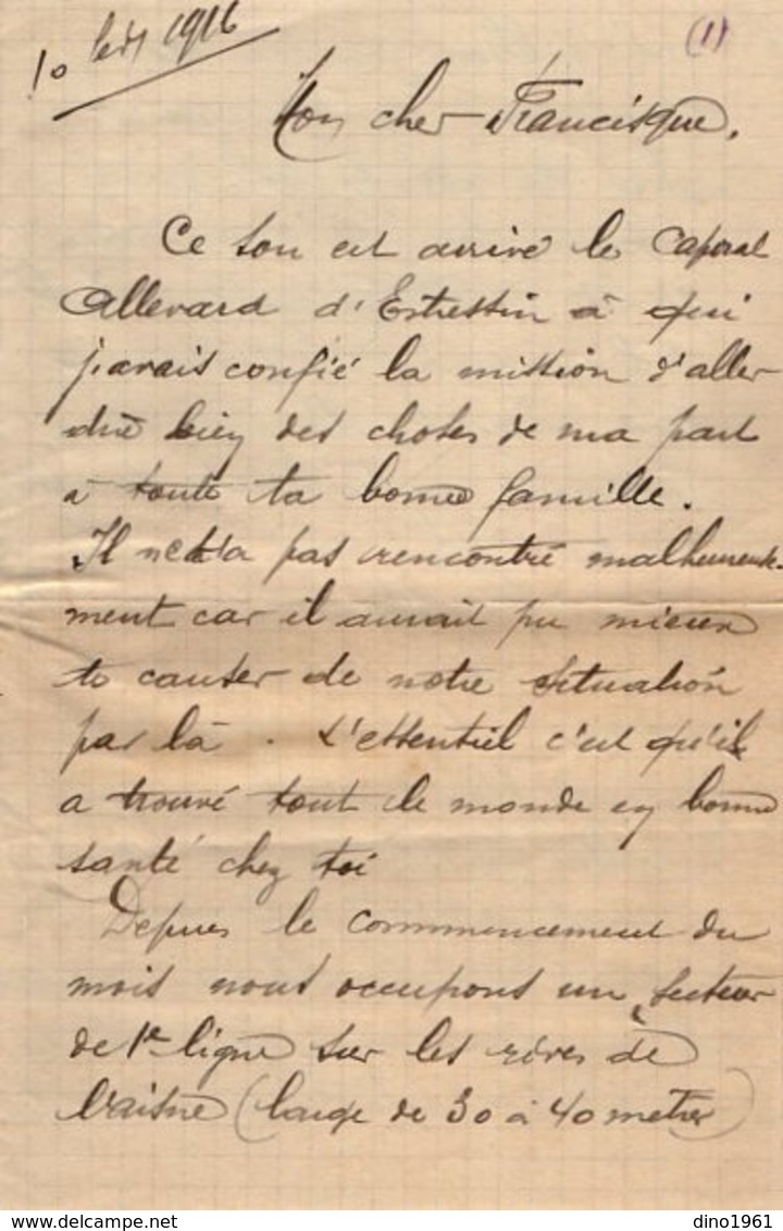 VP15.826 - MILITARIA - Guerre 14 / 18 - Lot de Documents concernant les Soldats POUZET dont Antoine tué à SAINT - DIE
