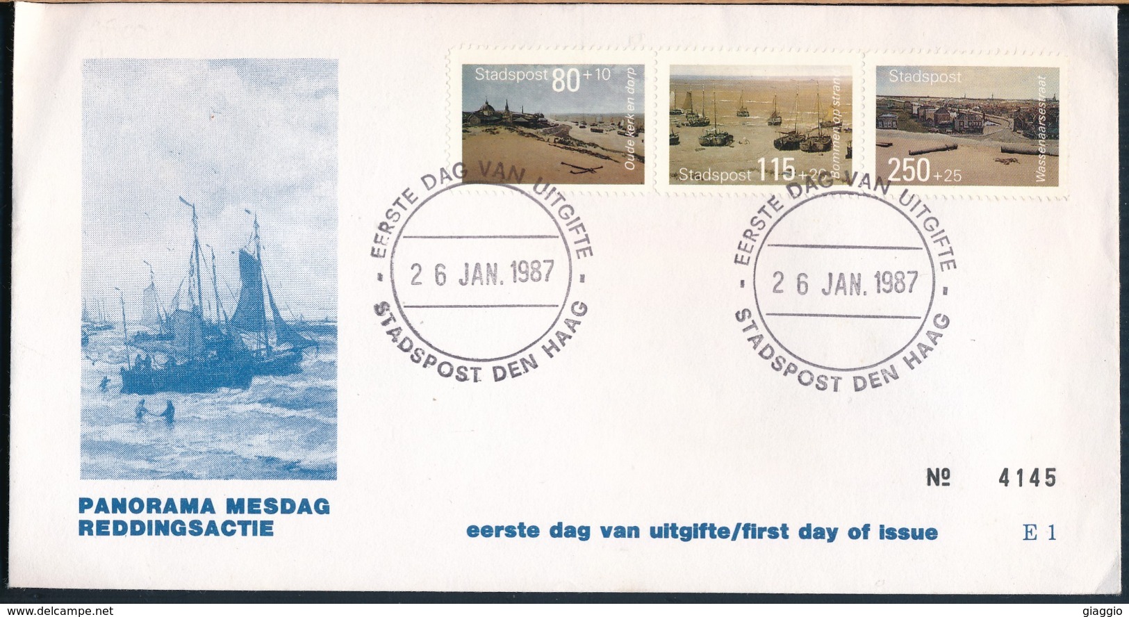 °°° POSTAL HISTORY NETHERLANDS - PANORAMA MESDAG - 1987 FDC °°° - FDC