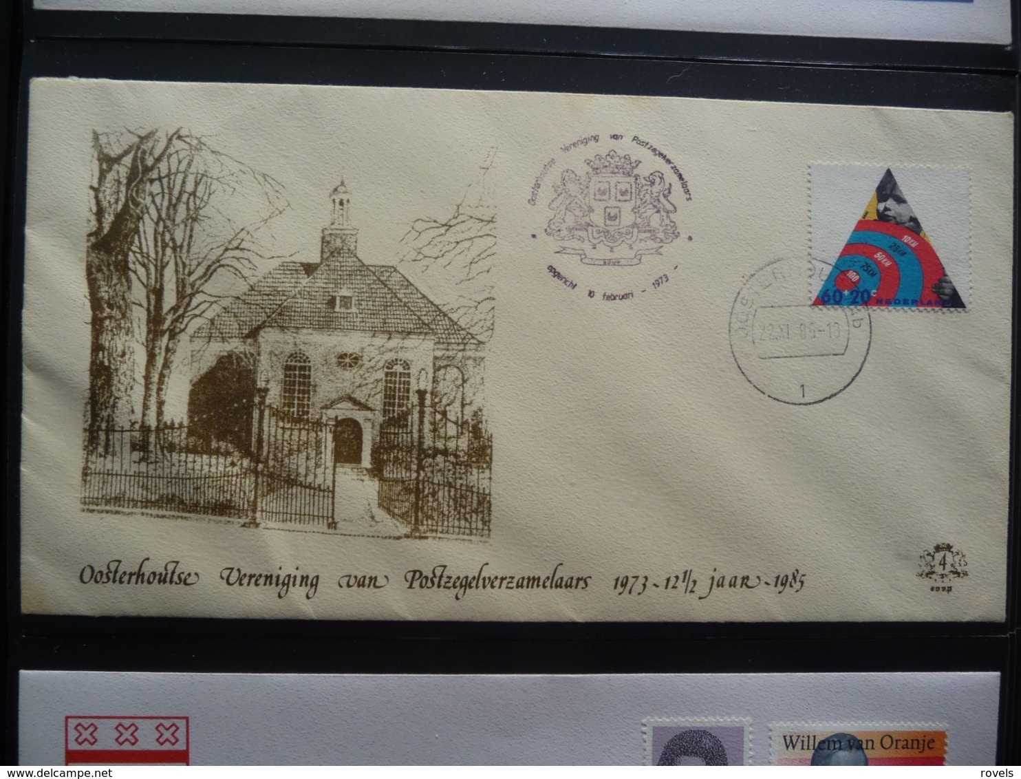 (B1) PAYS-BAS * NEDERLAND * FDC  OOSTERHOUTSE VERENIGING VAN POSTZEGELVERZAMELAARS 1985 - FDC