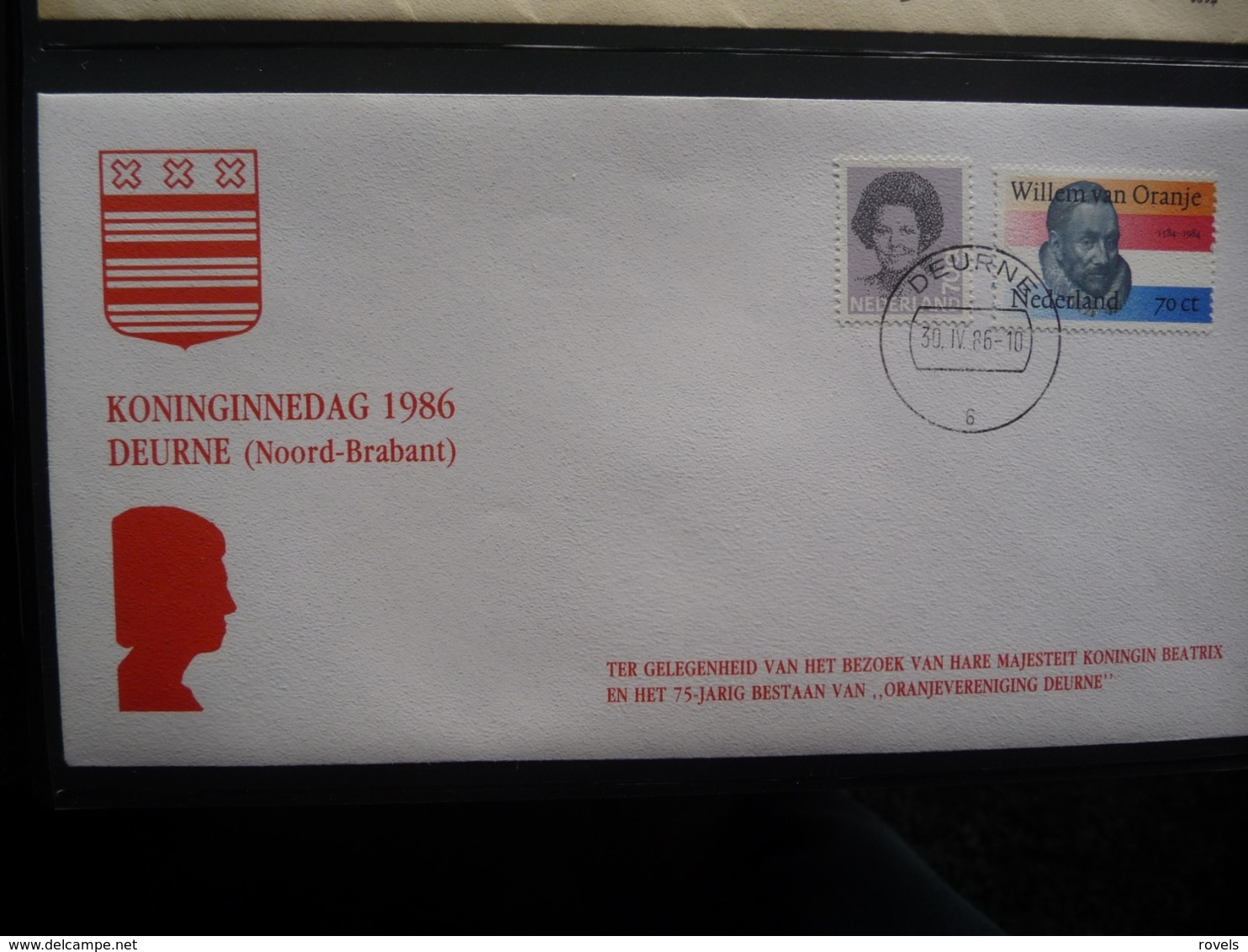 (B1) PAYS-BAS * NEDERLAND * FDC  KONINGINNEDAG 1986 DEURNE 1986. - FDC