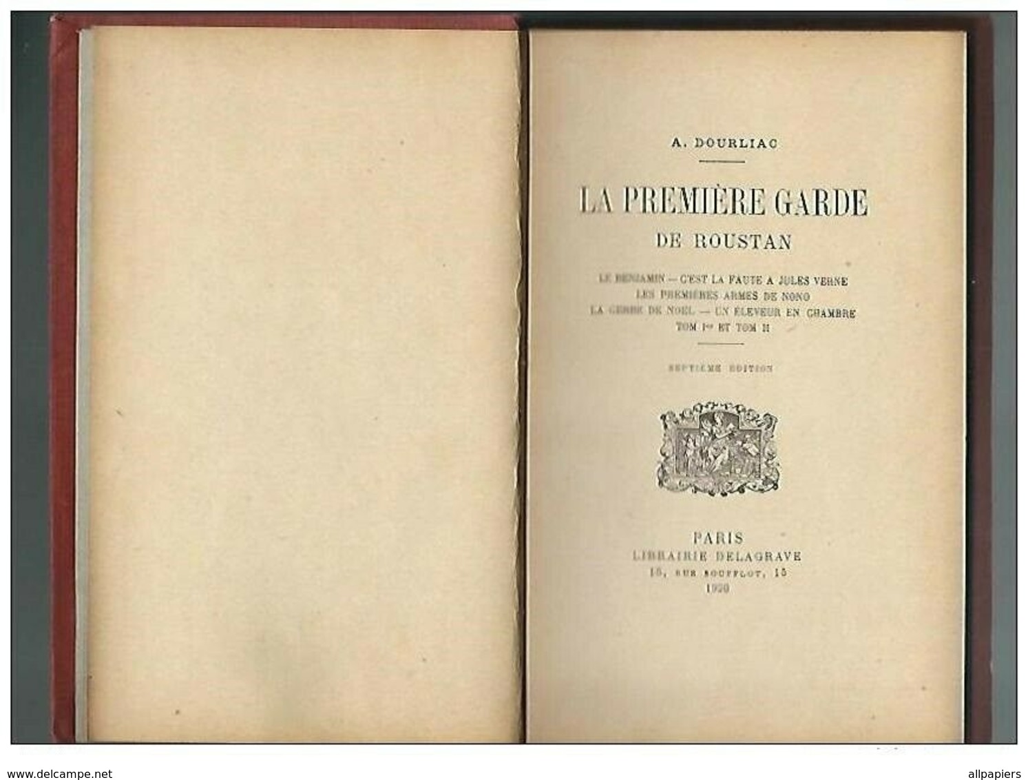La Première Garde De Roustan Par A.Dourliac De 1929 - Le Benjamin - C'est La Faute à Jules Verne... - 1901-1940
