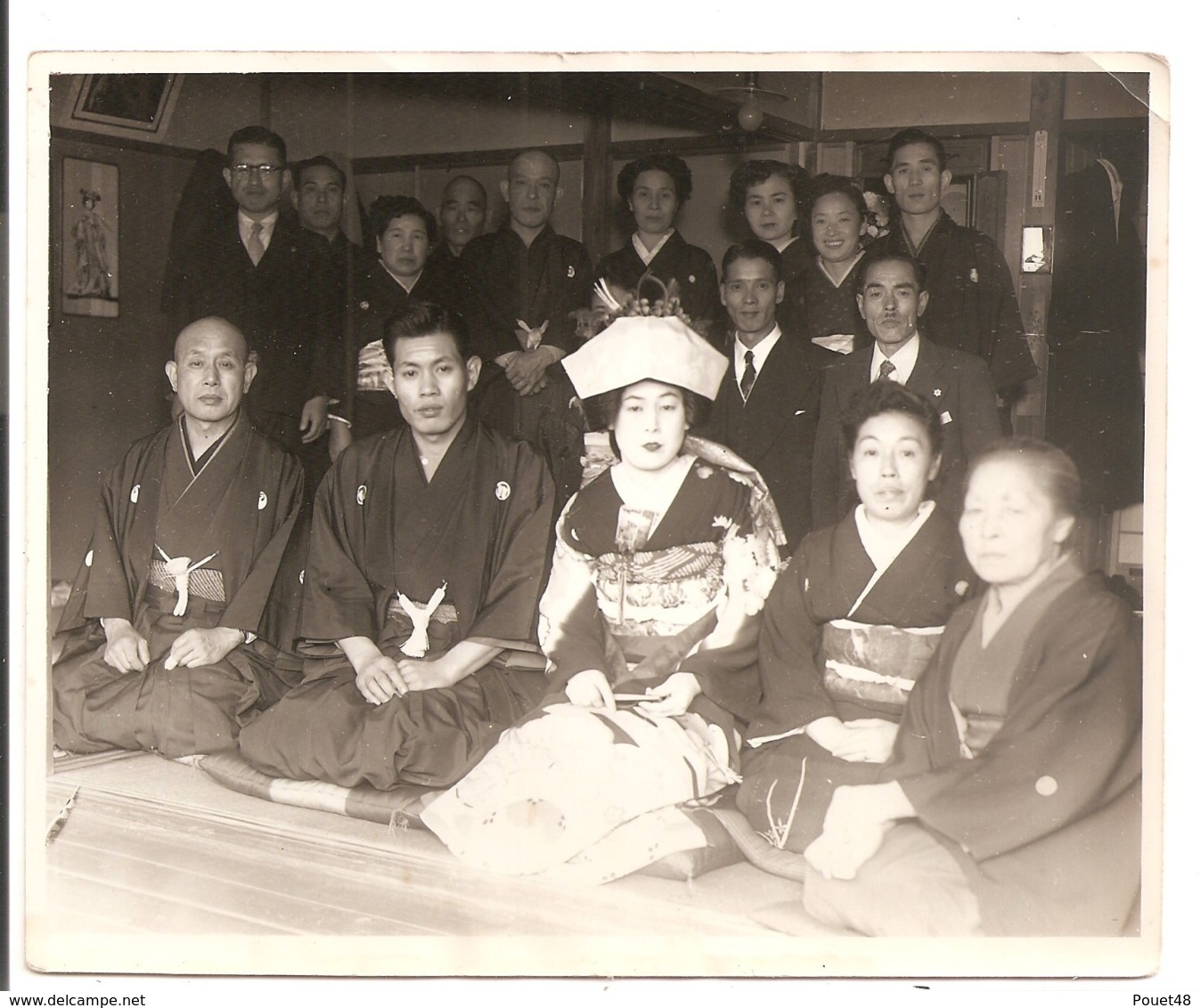 Photo Originale Du JAPON - Groupe De Japonais:  Geisha - Personnes Anonymes