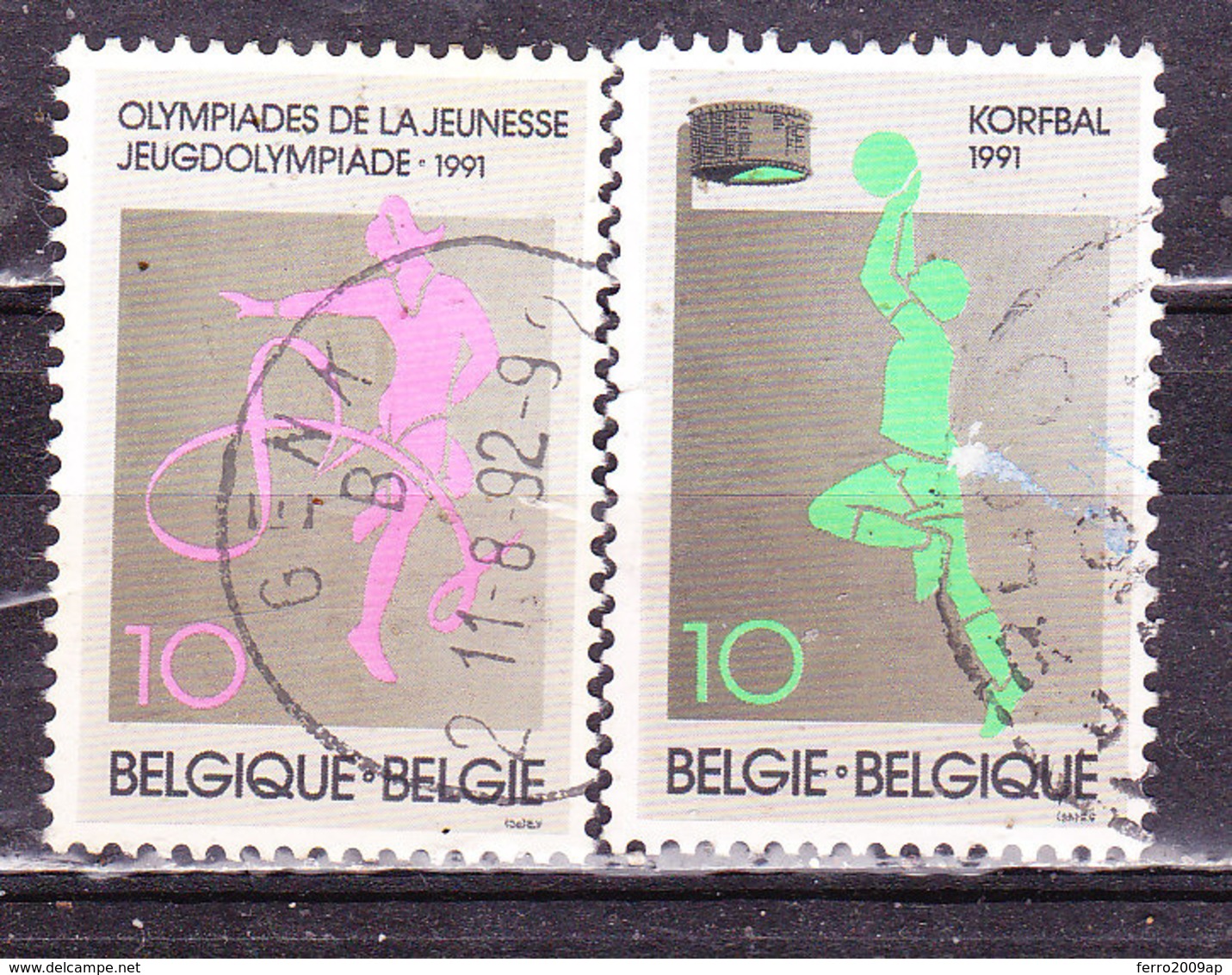 Belgio 1991 Sport -Serie Completa Usata - Usati