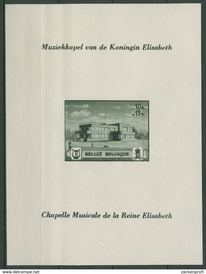 Belgien 1941 Musikstiftung Von Königin Elisabeth Block 13 Postfrisch (C91584) - 1924-1960