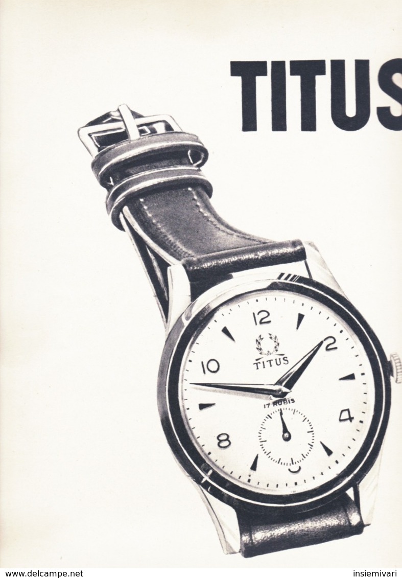 (pagine-pages)PUBBLICITA' TITUS  Tempo1953. - Altri & Non Classificati