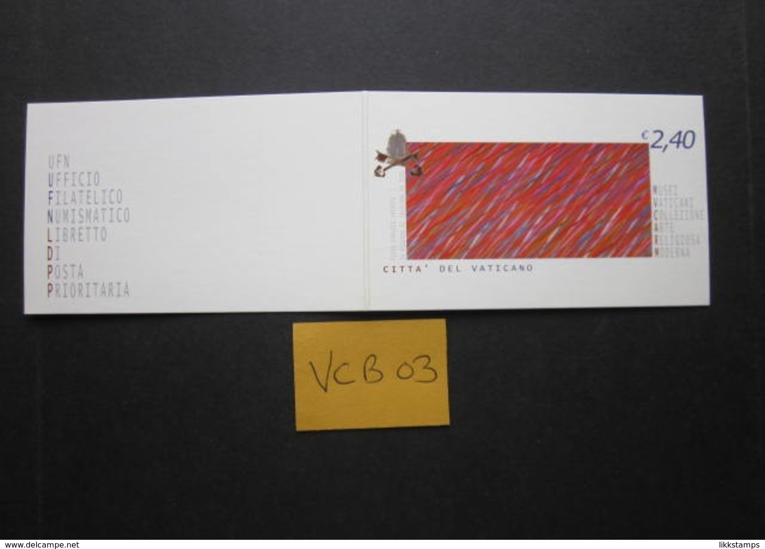 VATICAN CITY 2004 MODERN ART STAMP BOOKLET PRISTINE CONDITION WITH F.D.I. CANCEL #00867 - Booklets