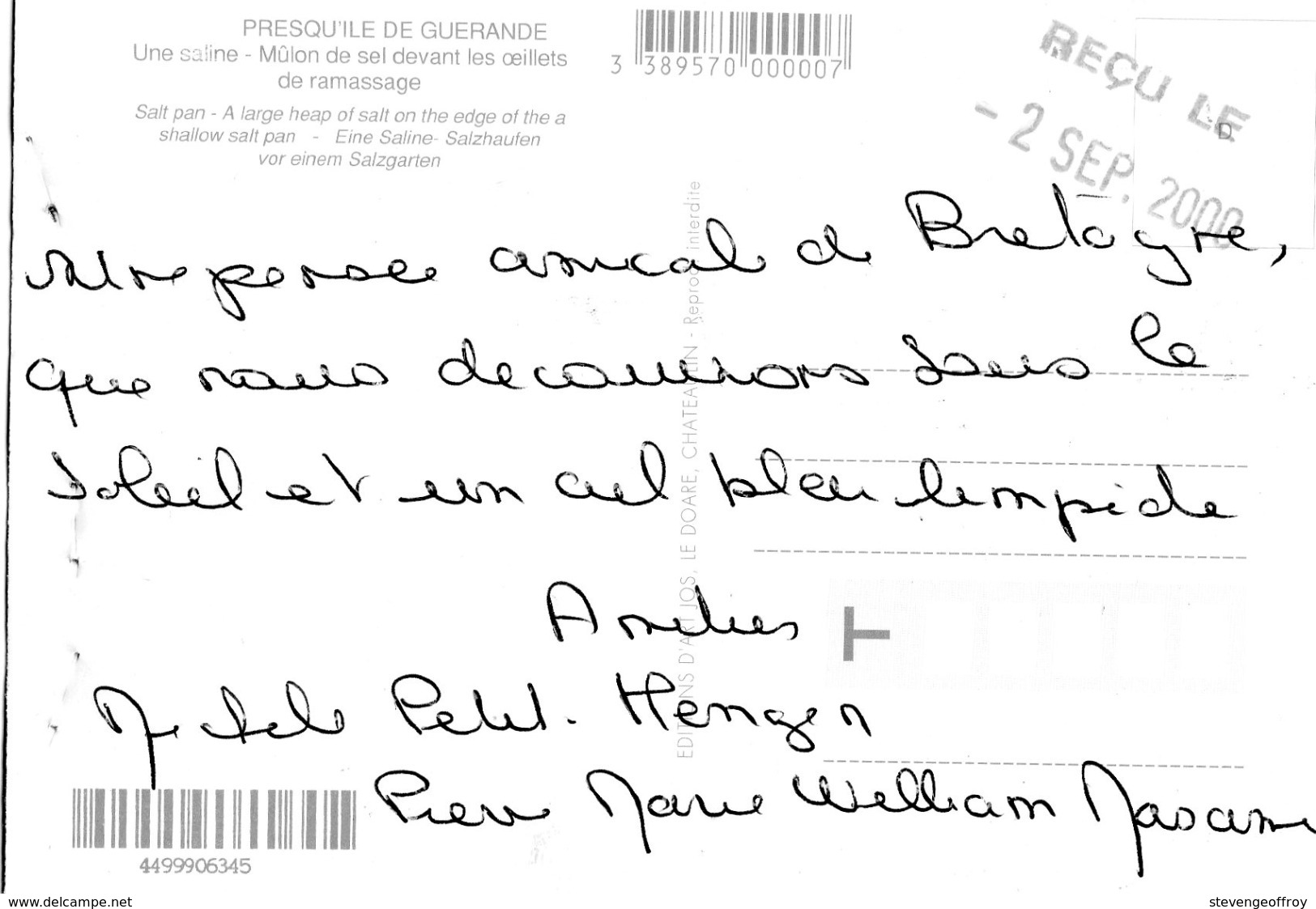 44 Guerande / Presque Ile / Une Saline / Mulon De Sel Devant Les Oeillets De Ramassage - Guérande