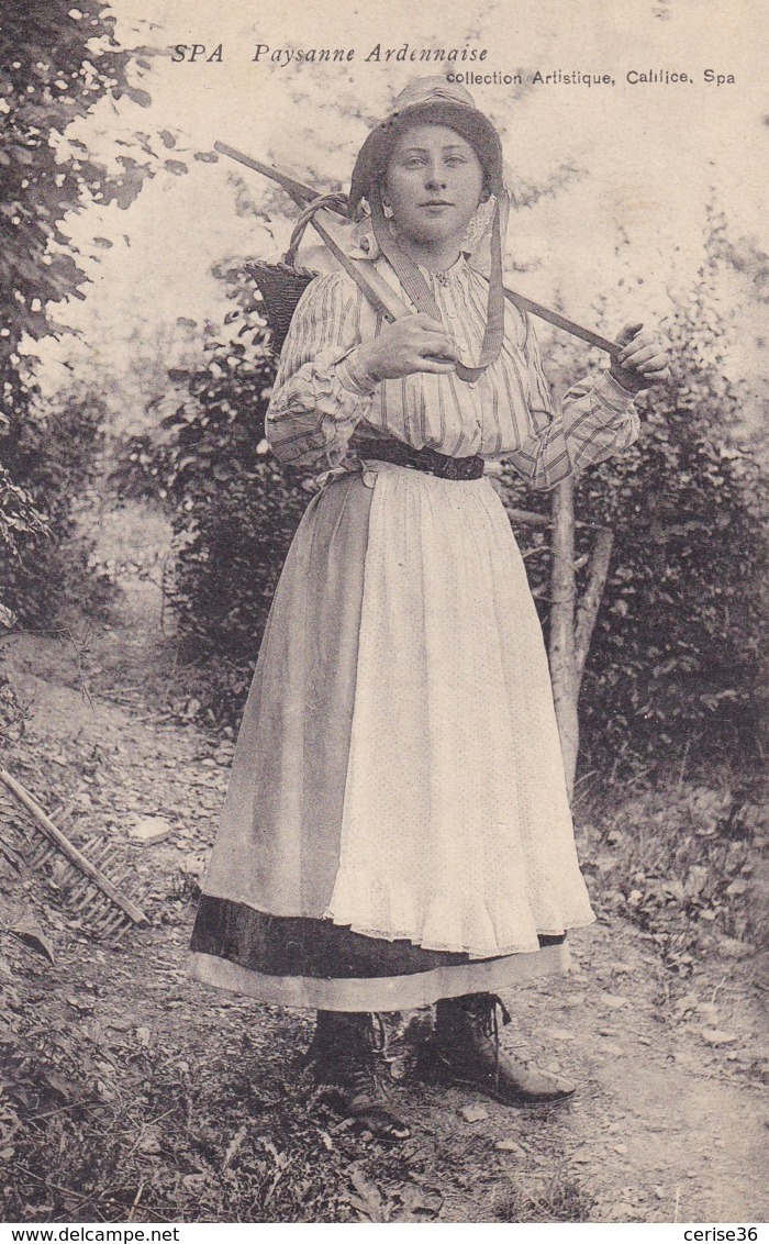 Spa Paysanne Ardennaise Circulée En 1908 - Spa