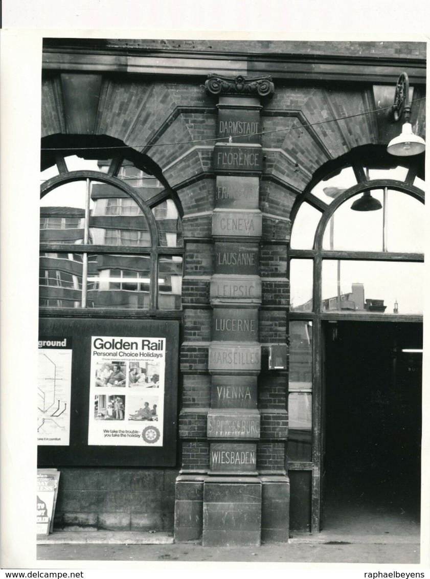 Rare Michael Cooper Photographie Avec Tampon Rail Chemin Fer Train London - Lugares