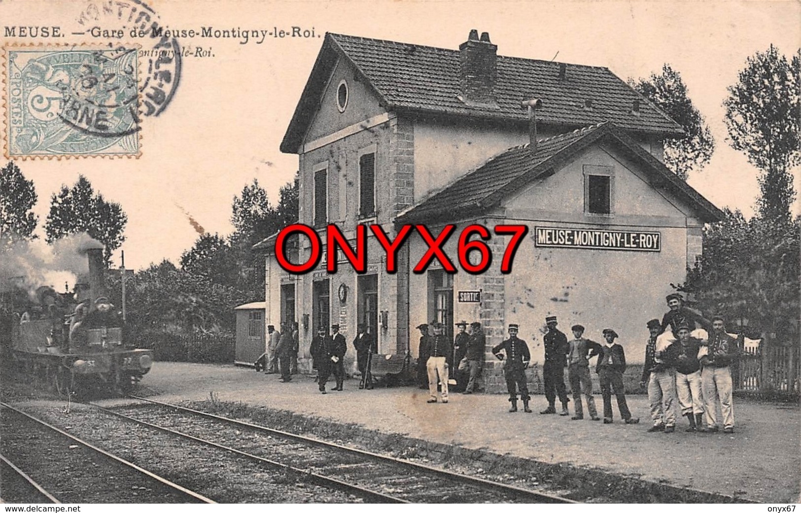 MEUSE-MONTIGNY-LE-ROI (Haute-Marne) Gare Bahnhof Chemin De Fer Voie Ferrée Militaires Quai De La Gare  2 SCANS - Montigny Le Roi