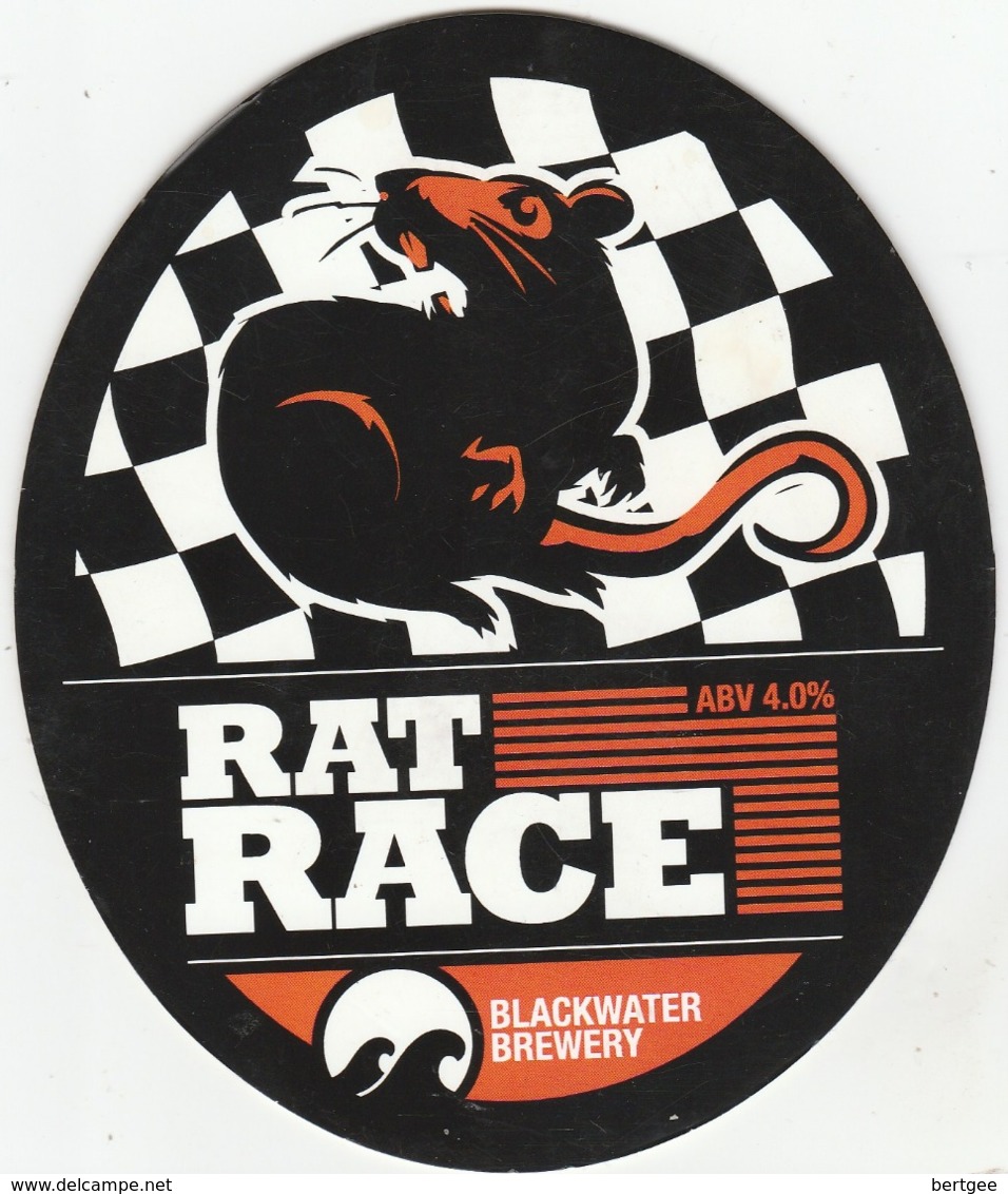 BLACKWATER BREWERY (STOURBRIDGE, ENGLAND) - RAT RACE - PUMP CLIP FRONT - Uithangborden