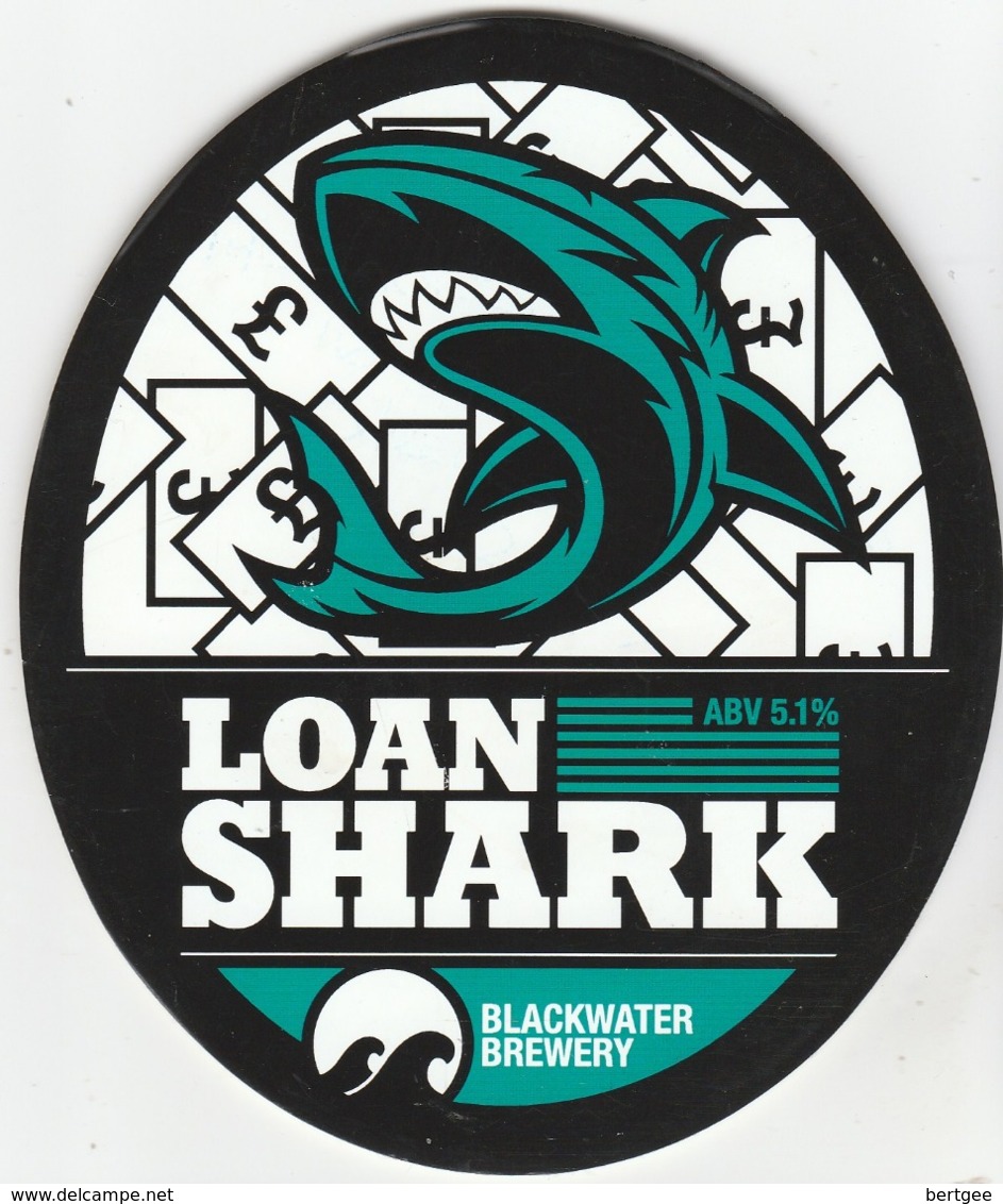 BLACKWATER BREWERY (STOURBRIDGE, ENGLAND) - LOAN SHARK - PUMP CLIP FRONT - Uithangborden