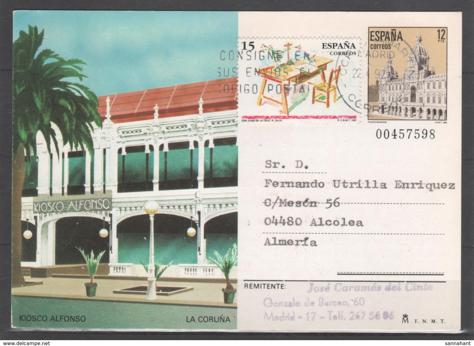 TARJETA ENTERO POSTAL 1985, TURISMO. Circulada. - 1931-....