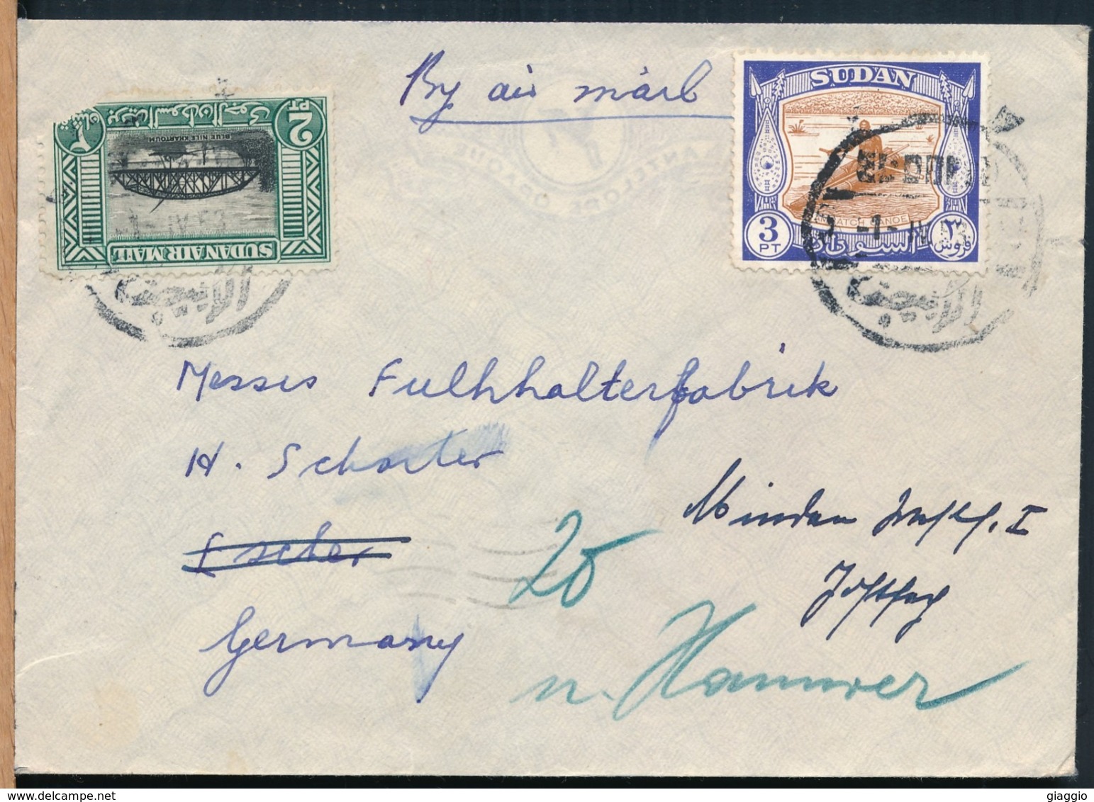 °°° POSTAL HISTORY SUDAN - 1953 °°° - Sudan (1954-...)