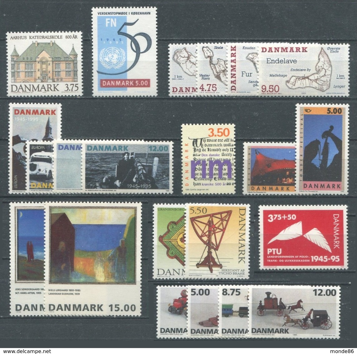 DANEMARK - Année Complète 1995 * - TB - Annate Complete