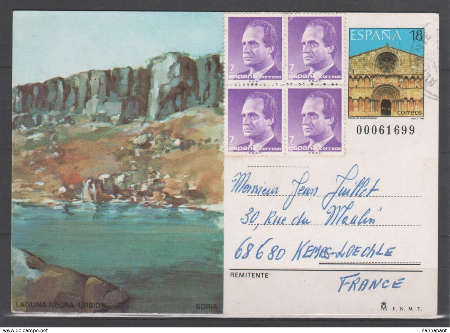 TARJETA ENTERO POSTAL 1989, TURISMO. Circulada. - 1931-....