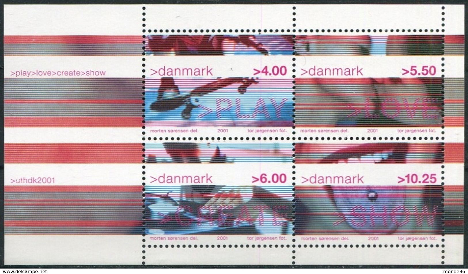 DANEMARK - Année Complète 2001 ** - BF Inclus - Annate Complete