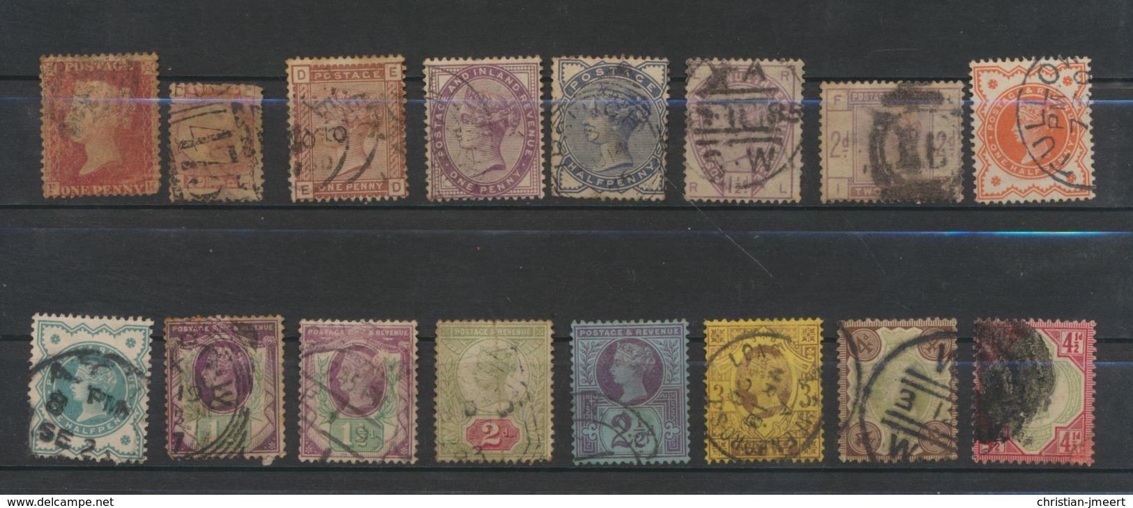 GREAT BRITAIN  Grande-Bretagne  Lot 40 Stamps Used  With Classics - Collections