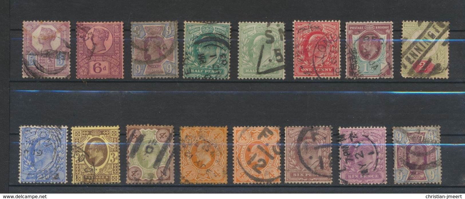 GREAT BRITAIN  Grande-Bretagne  Lot 40 Stamps Used  With Classics - Collections