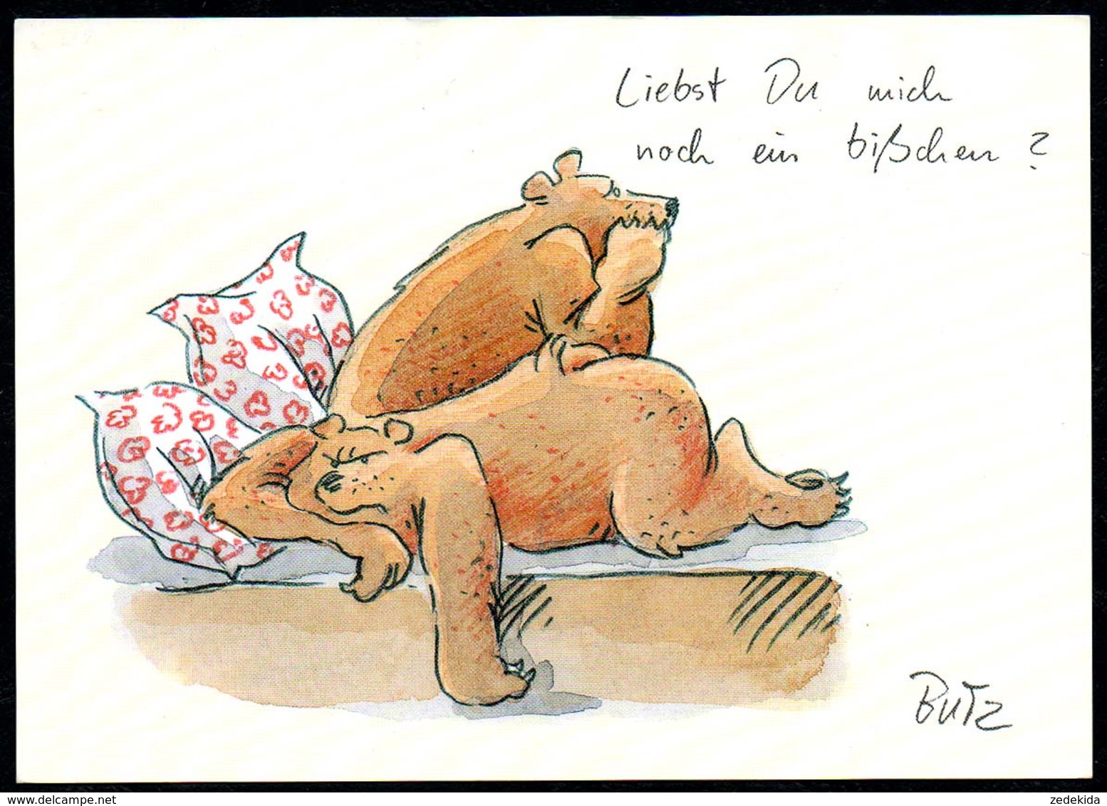 A9735 - Steffen Butz Scherzkarte Humor Cartoon Bärenstark - Humor