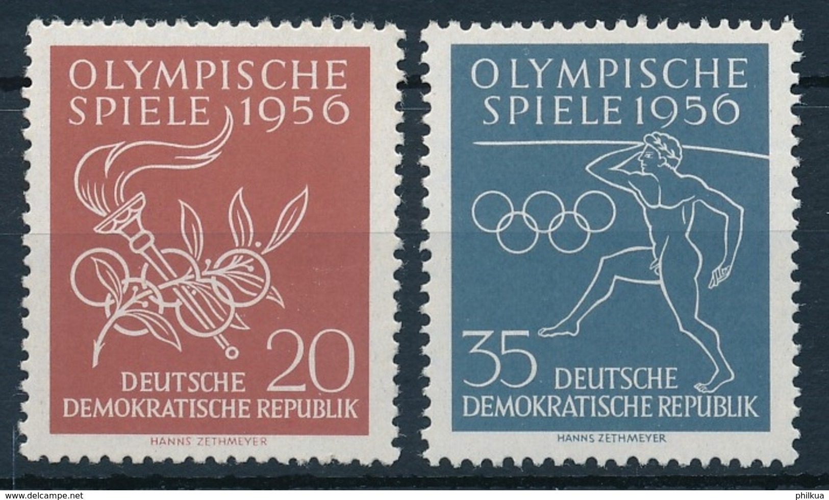 DDR - Olympische Spiele 1956 - Einwandfrei Postfisch/** - Summer 1956: Melbourne