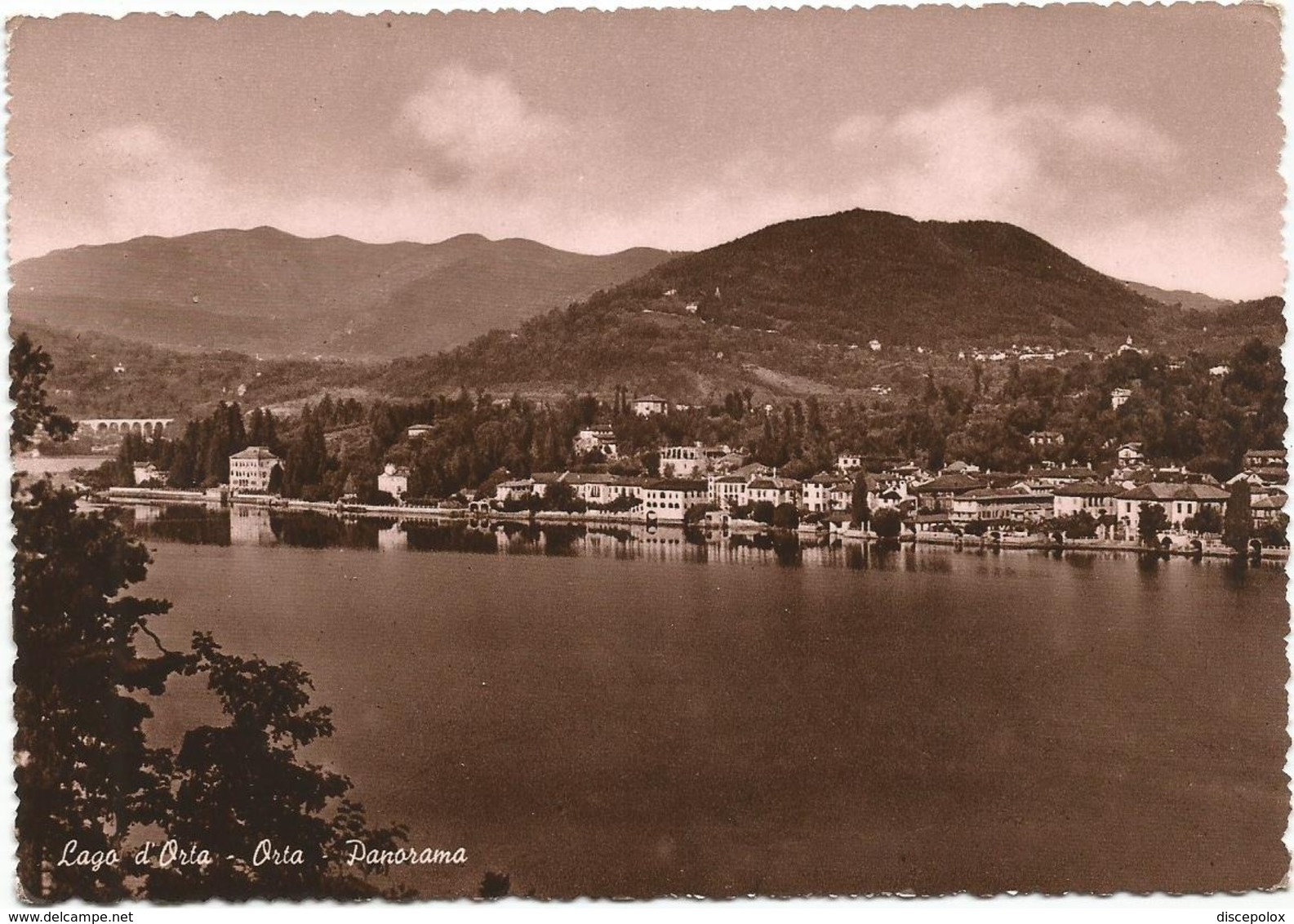 W5226 Lago D'Orta (Novara) - Orta - Panorama / Viaggiata 1953 - Altri & Non Classificati