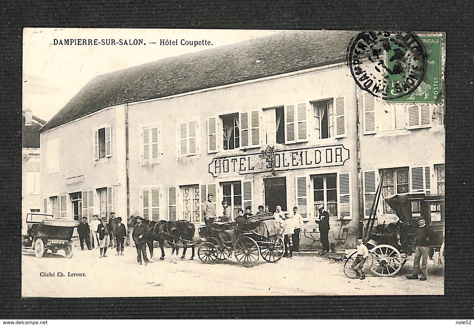 70 - DAMPIERRE SUR SALON - Hôtel Coupette - 1914 - RARE ,#70/017 - Autres & Non Classés