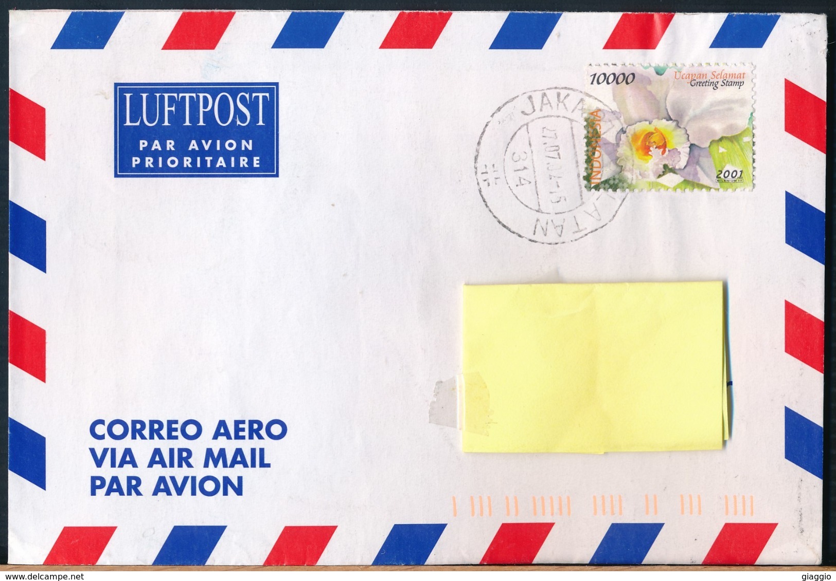 °°° POSTAL HISTORY INDONESIA - 2001 °°° - Indonesia