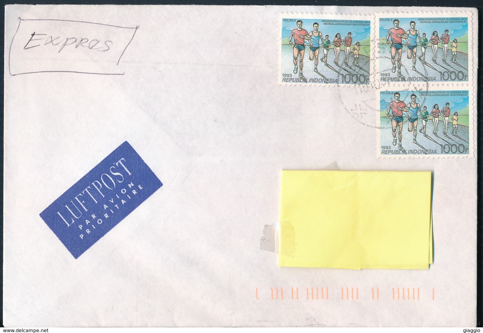 °°° POSTAL HISTORY INDONESIA - 1996 °°° - Indonesia