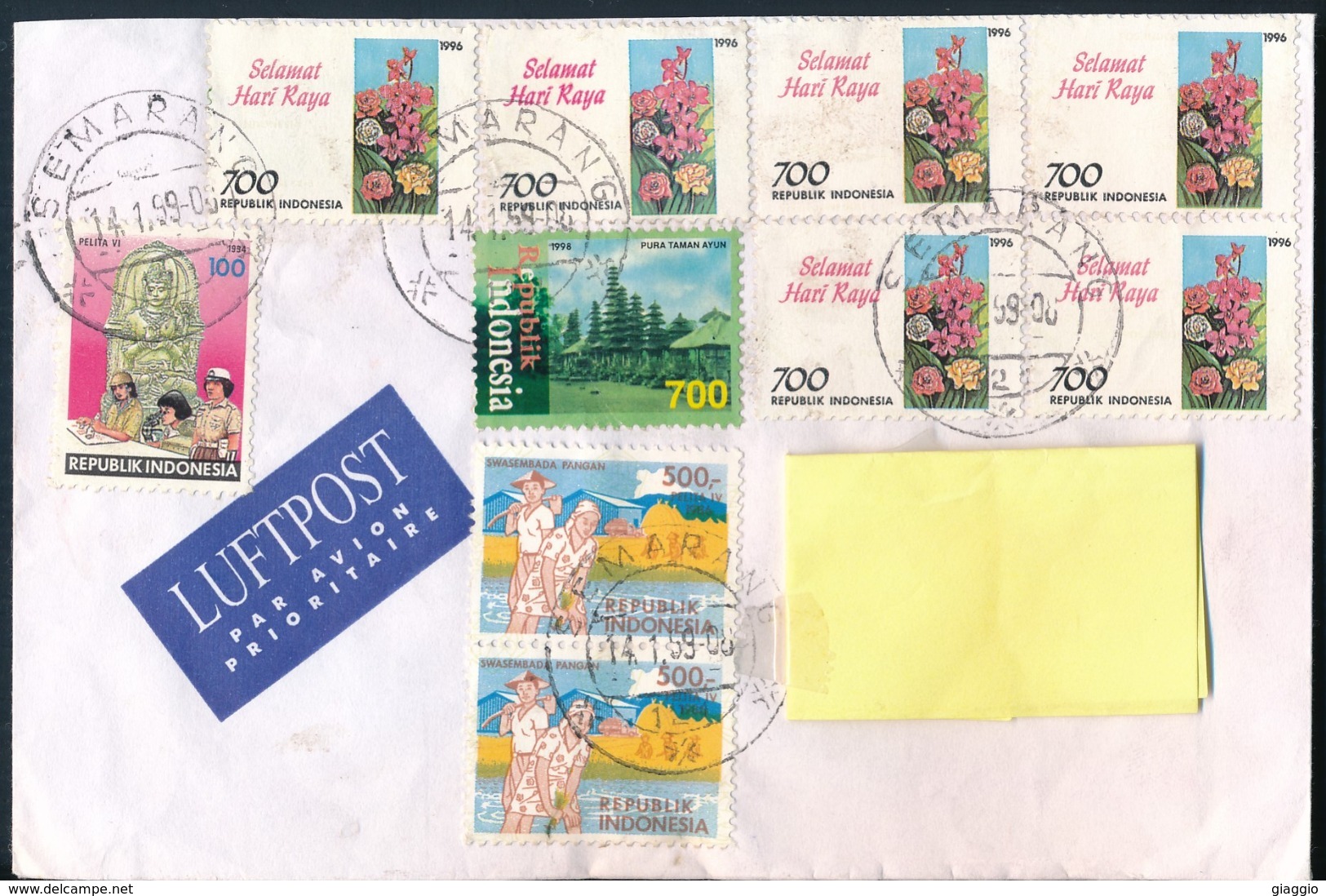 °°° POSTAL HISTORY INDONESIA - 1999 °°° - Indonesia