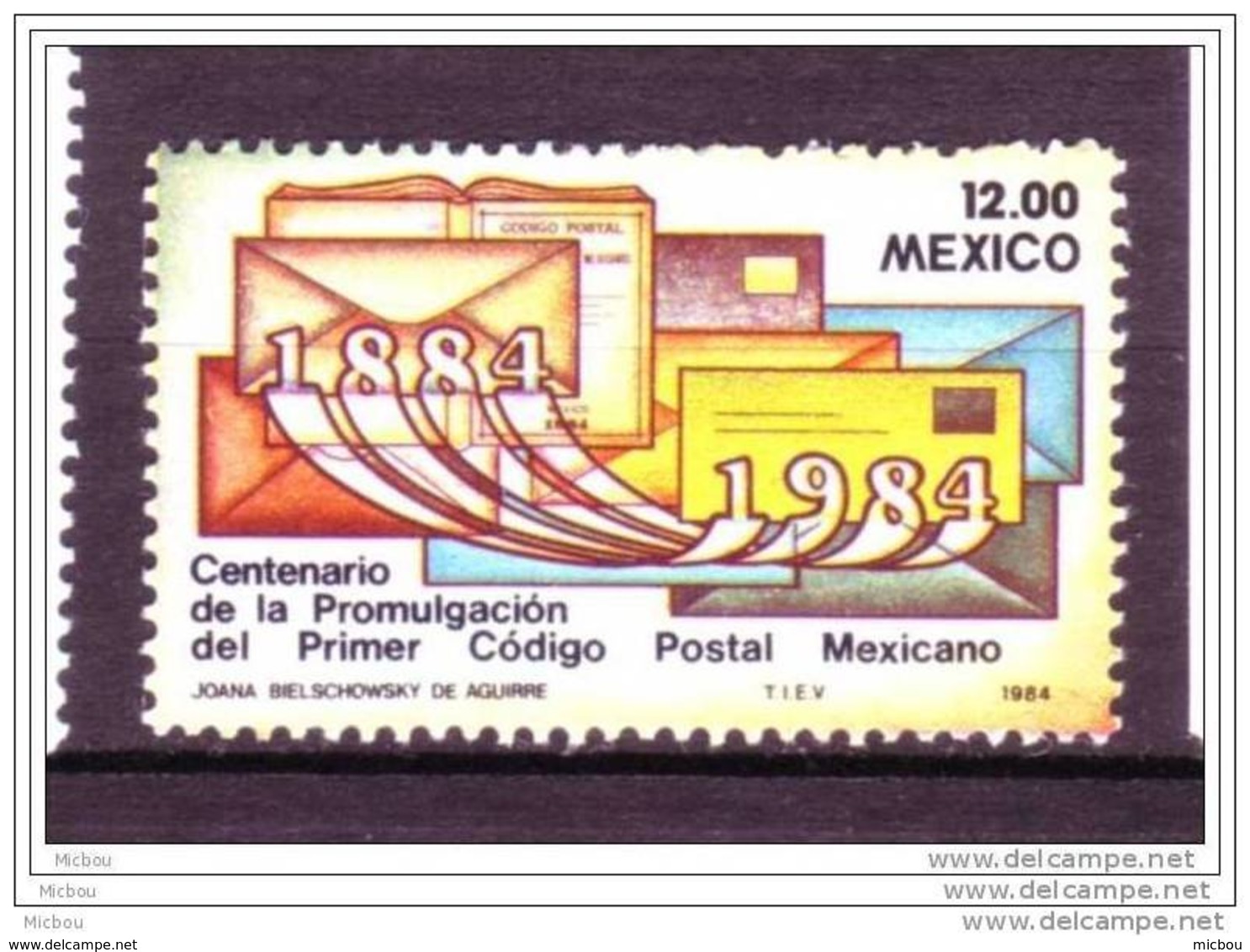 Mexique, Mexico, Code Postal, Postal Code, Lettre, Letter - Zipcode