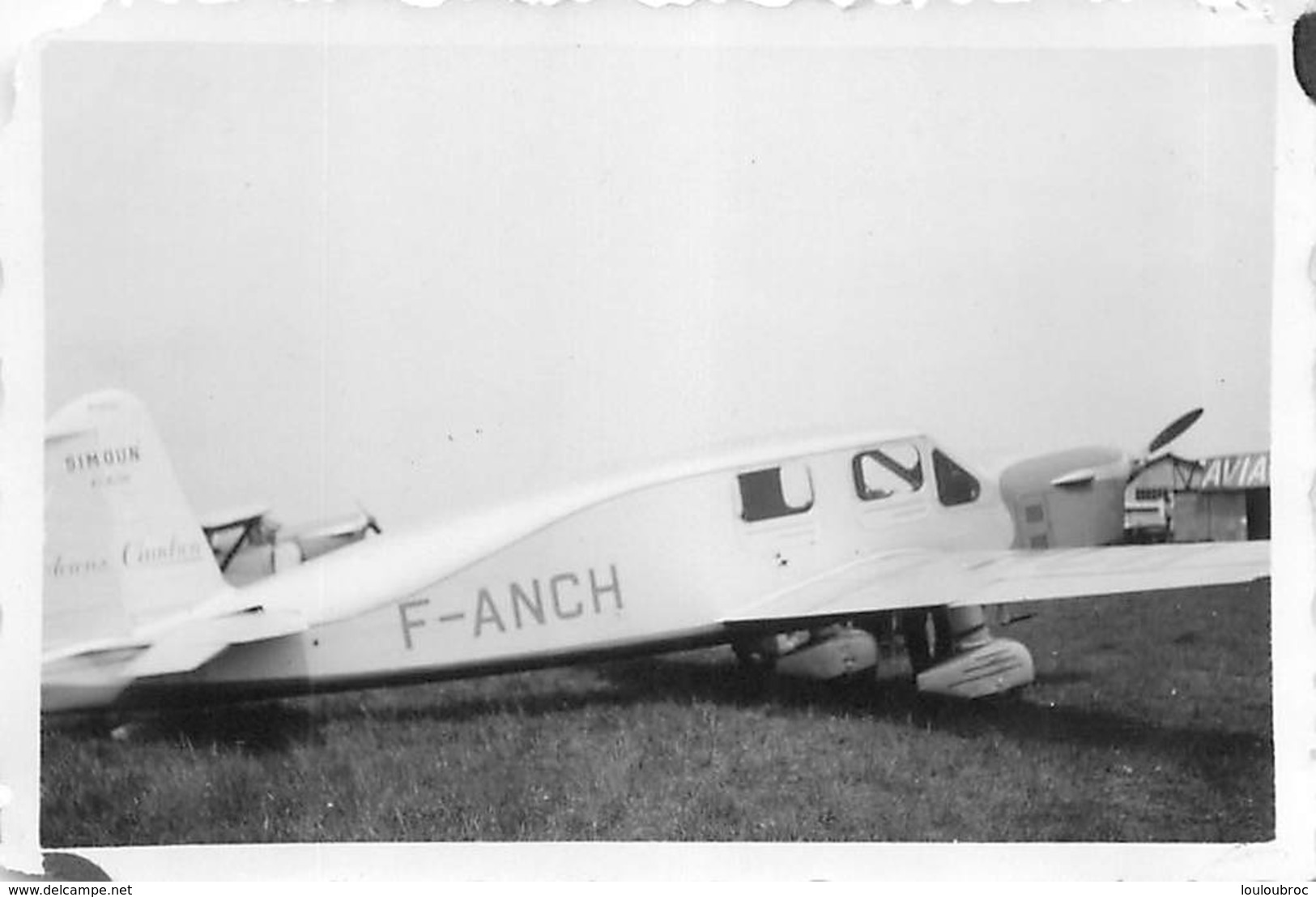 AVION CAUDRON SIMOUN  PHOTO ORIGINALE FORMAT 8.50 X 6 CM - Luftfahrt