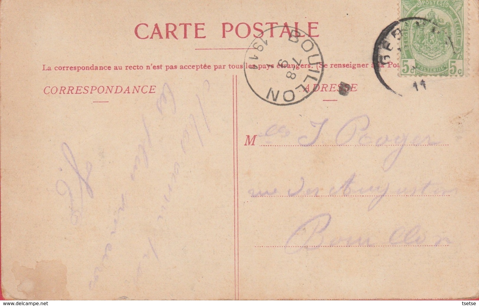 Bourseigne-Neuve - La Calvaire -1911 ( Voir Verso ) - Gedinne
